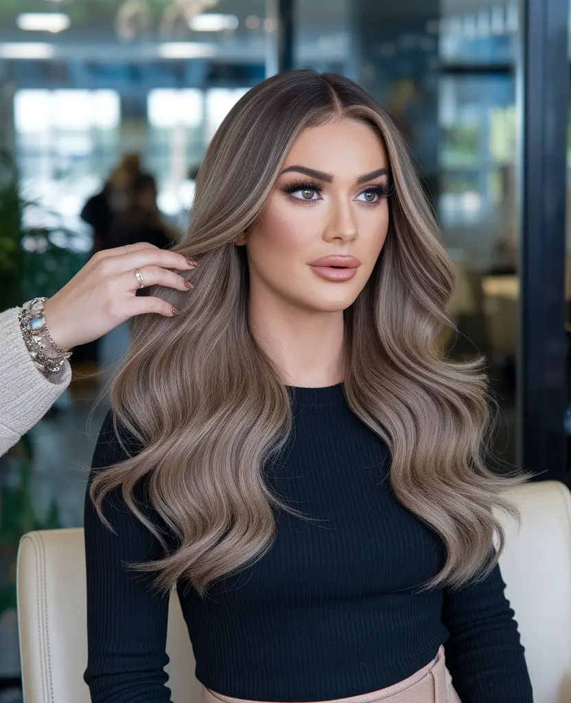 summer hair color for brunettes highlights sun kissed blonde
