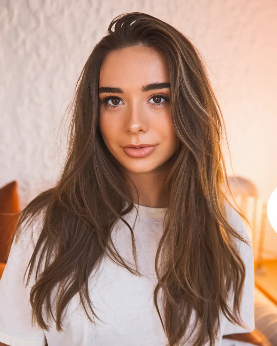 summer hair color for brunettes highlights sun kissed curly hair