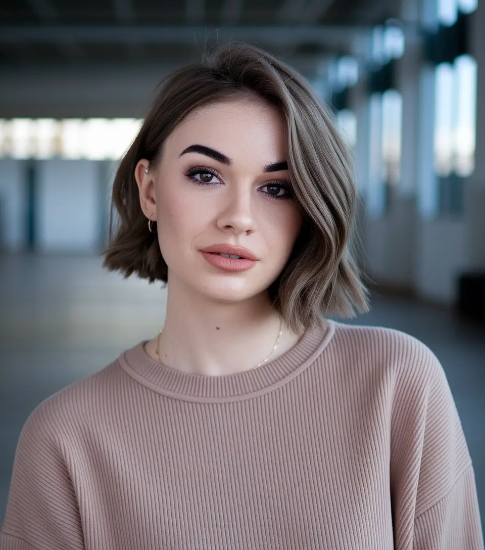 summer hair color for brunettes highlights sun kissed short