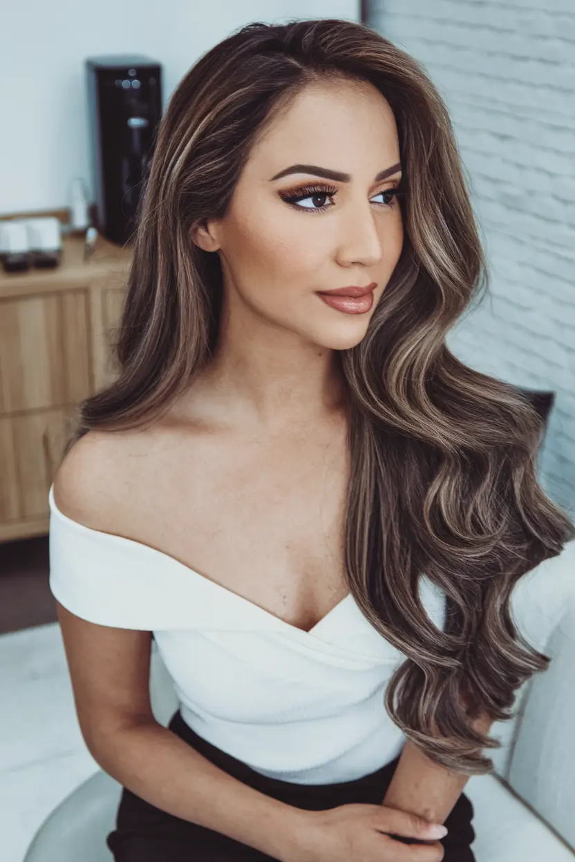 summer hair color for brunettes highlights sun kissed brunette
