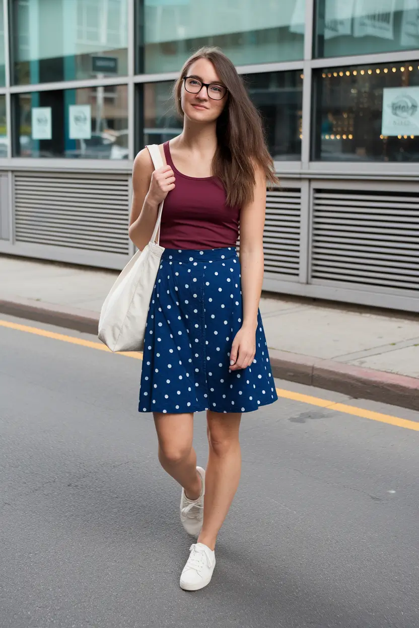 fourth of july capsule wardrobe Whimsy in Polka Dots & Tank Simplicity