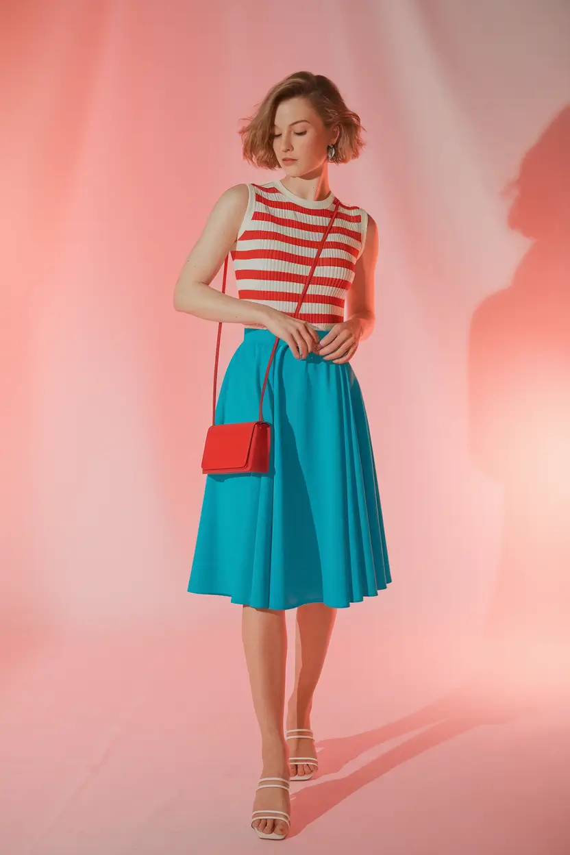 4th of july capsule wardrobe Playful Retro Meets Modern Classic