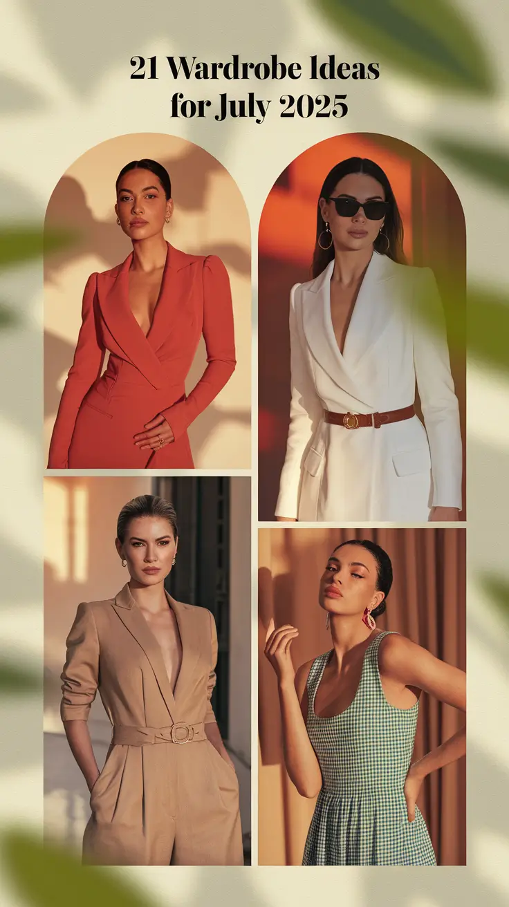 Wardrobe Ideas for July 2025: Stylish Capsule Looks for Every Summer Occasion