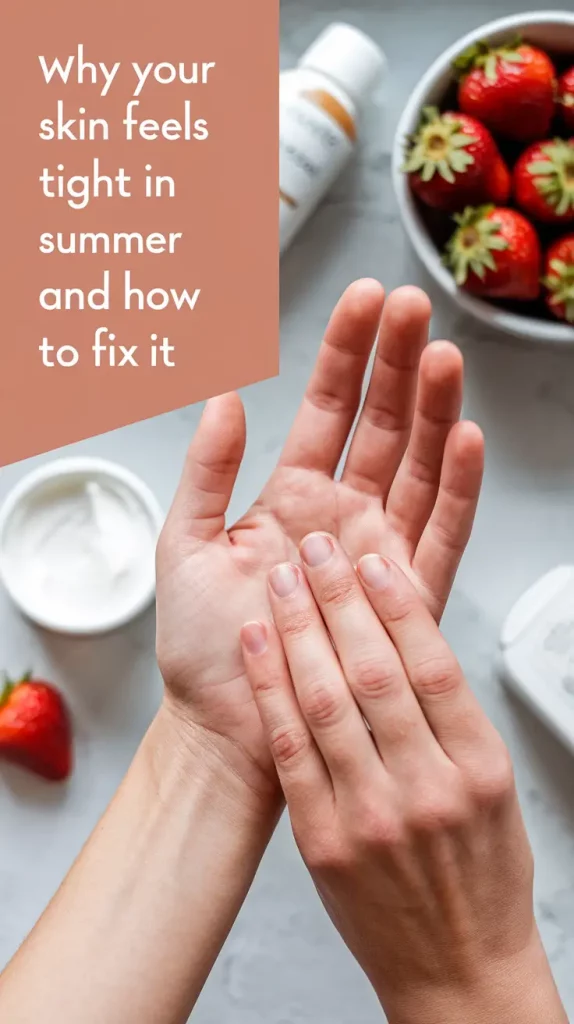 Why Your Skin Feels Tight in Summer — and What Actually Helps