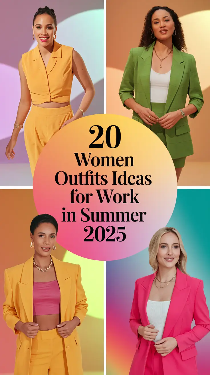 Women Outfits Ideas for Work in Summer 2025: Stylish & Smart Casual Looks to Try