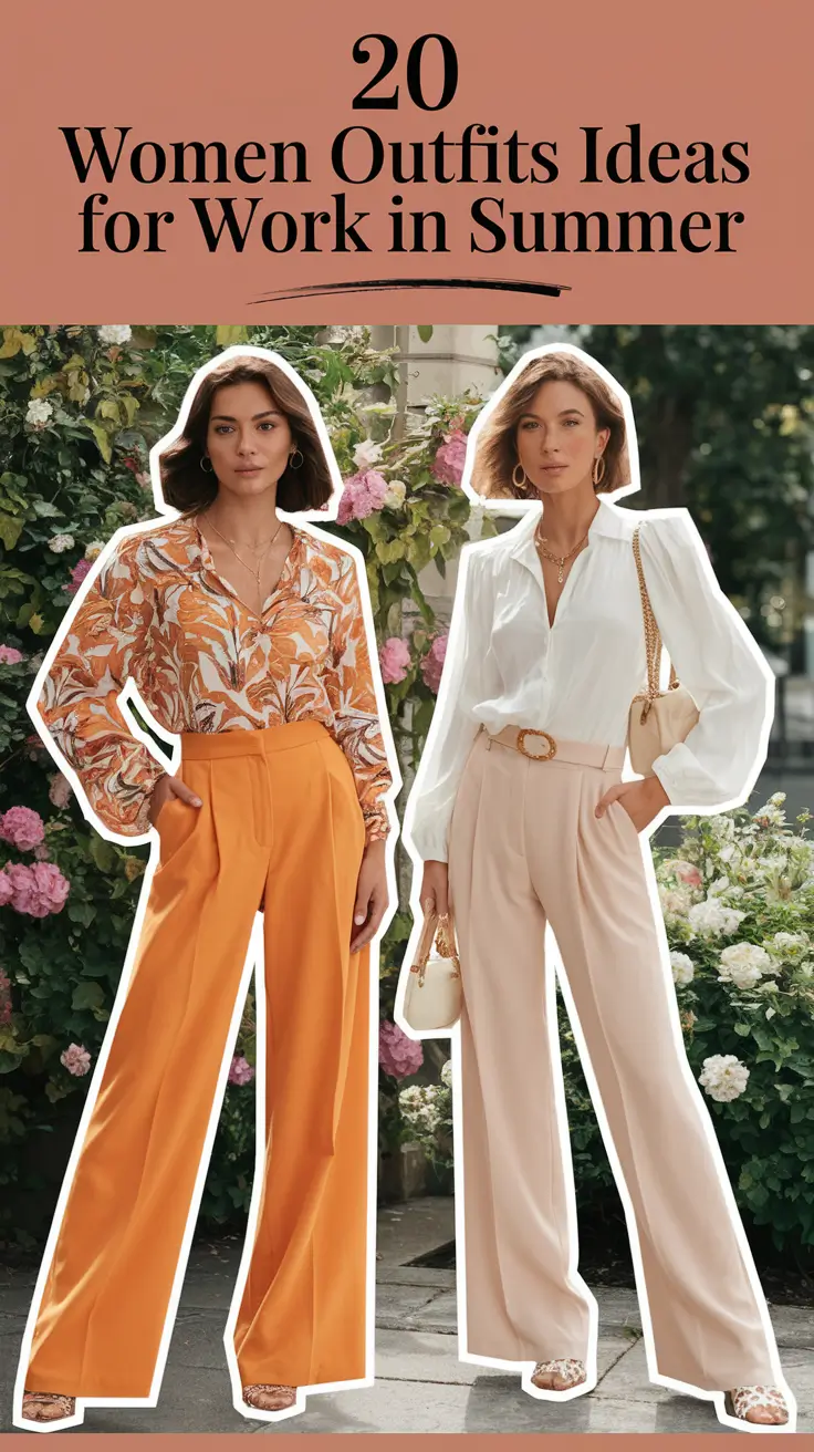 Women Outfits Ideas for Work in Summer 2025: Stylish & Smart Casual Looks to Try