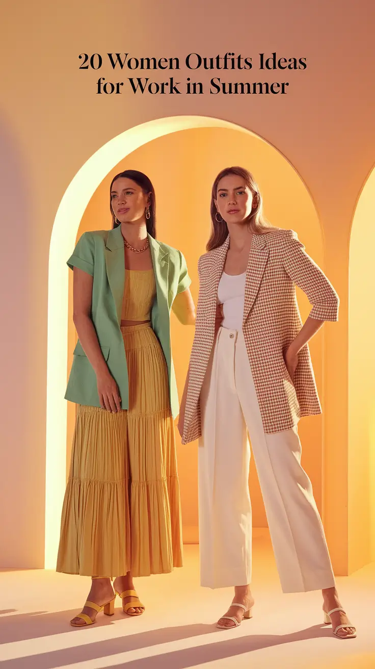 Women Outfits Ideas for Work in Summer 2025: Stylish & Smart Casual Looks to Try