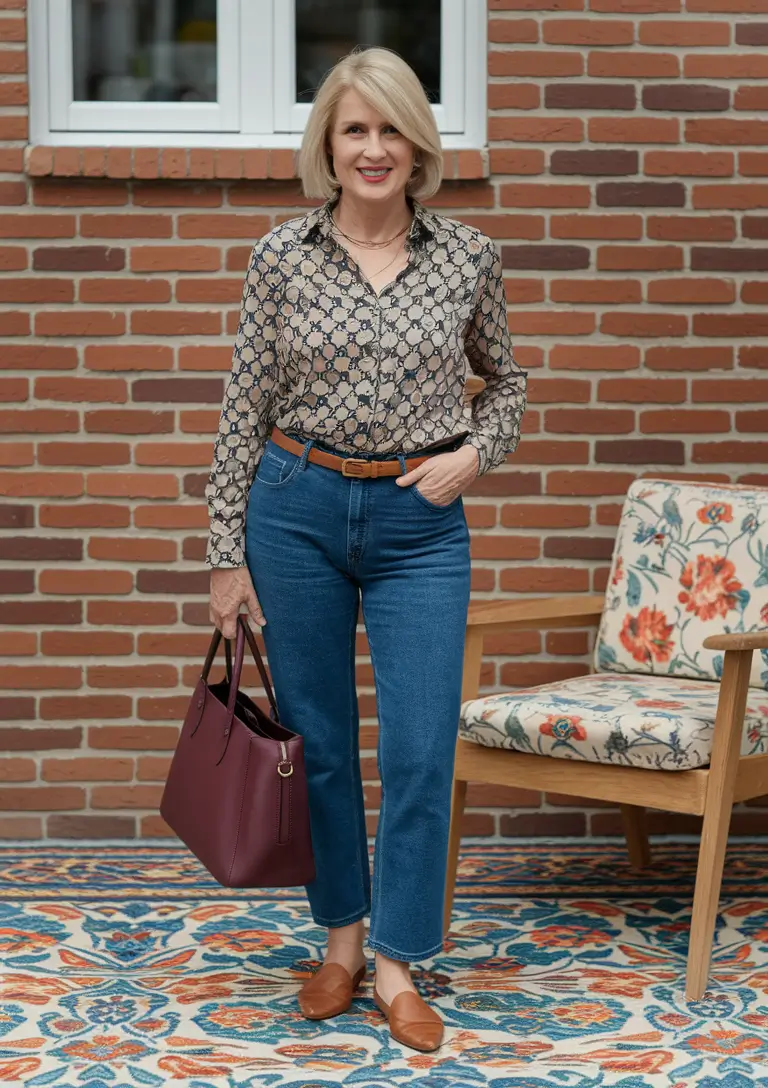 fall outfits for women over 50 casual Smart-Casual With a Preppy Twist