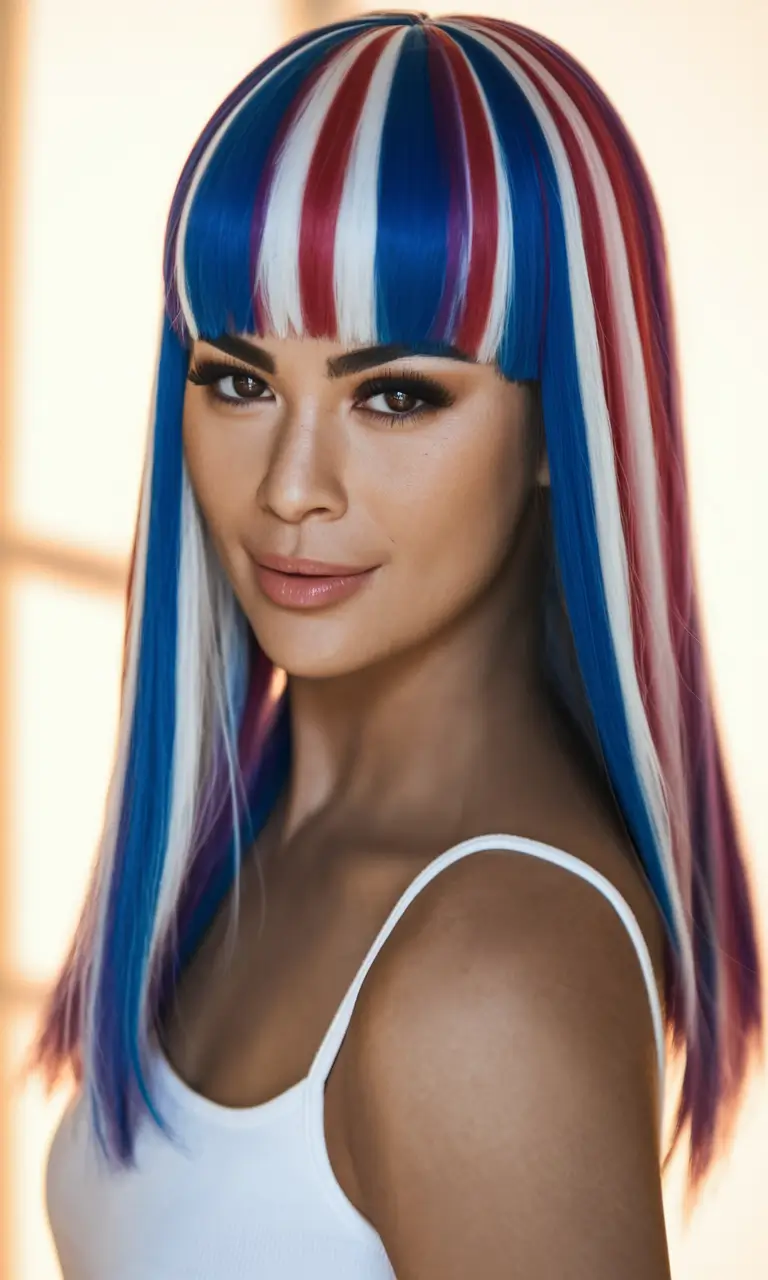 july nails ideas 2025 Pin-Straight Freedom Fringe