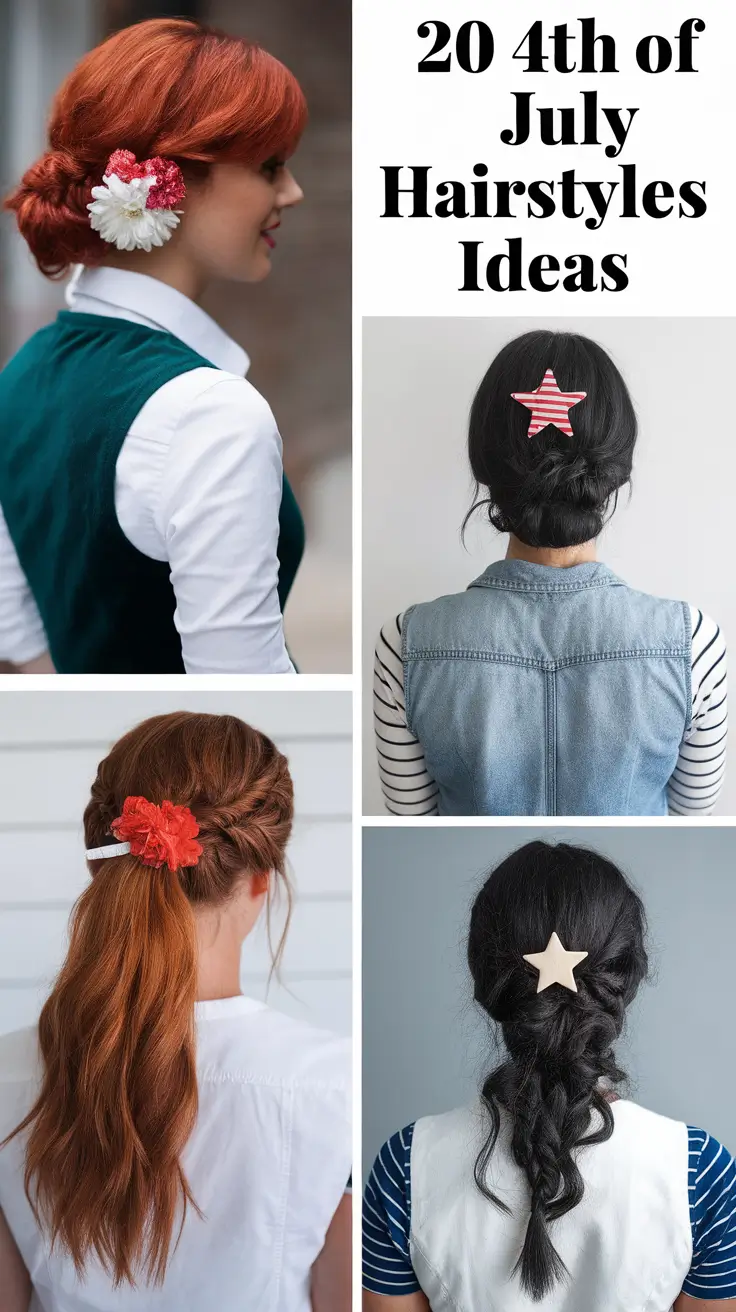 4th of July Hairstyles Ideas 2025 That Are Fun, Easy & Made to Stand Out