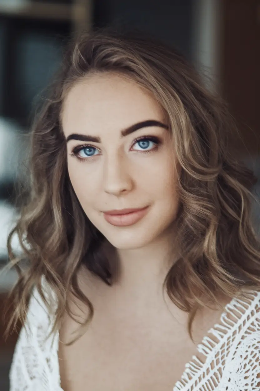 august hair color ideas - Champagne Beige for Soft Sophistication