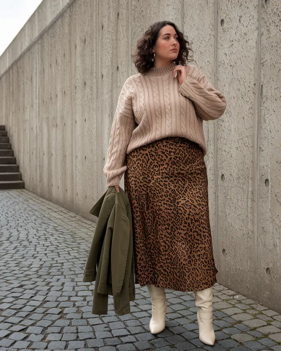 fall plus size outfits casual comfy City Cool with a Wild Side