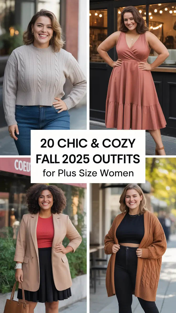 Chic & Cozy Fall 2025 Outfits for Plus Size Women That Are Aesthetic and Effortless