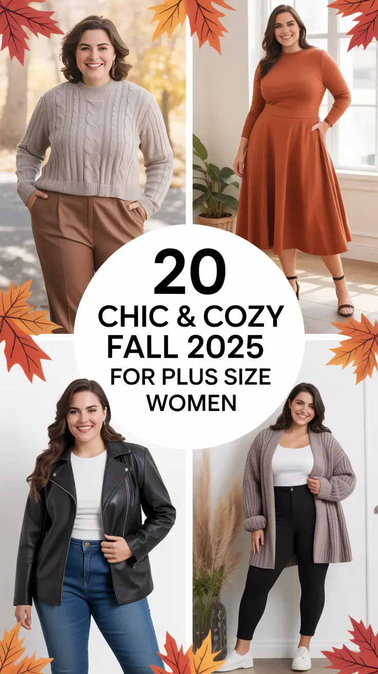 Chic & Cozy Fall 2025 Outfits for Plus Size Women That Are Aesthetic and Effortless
