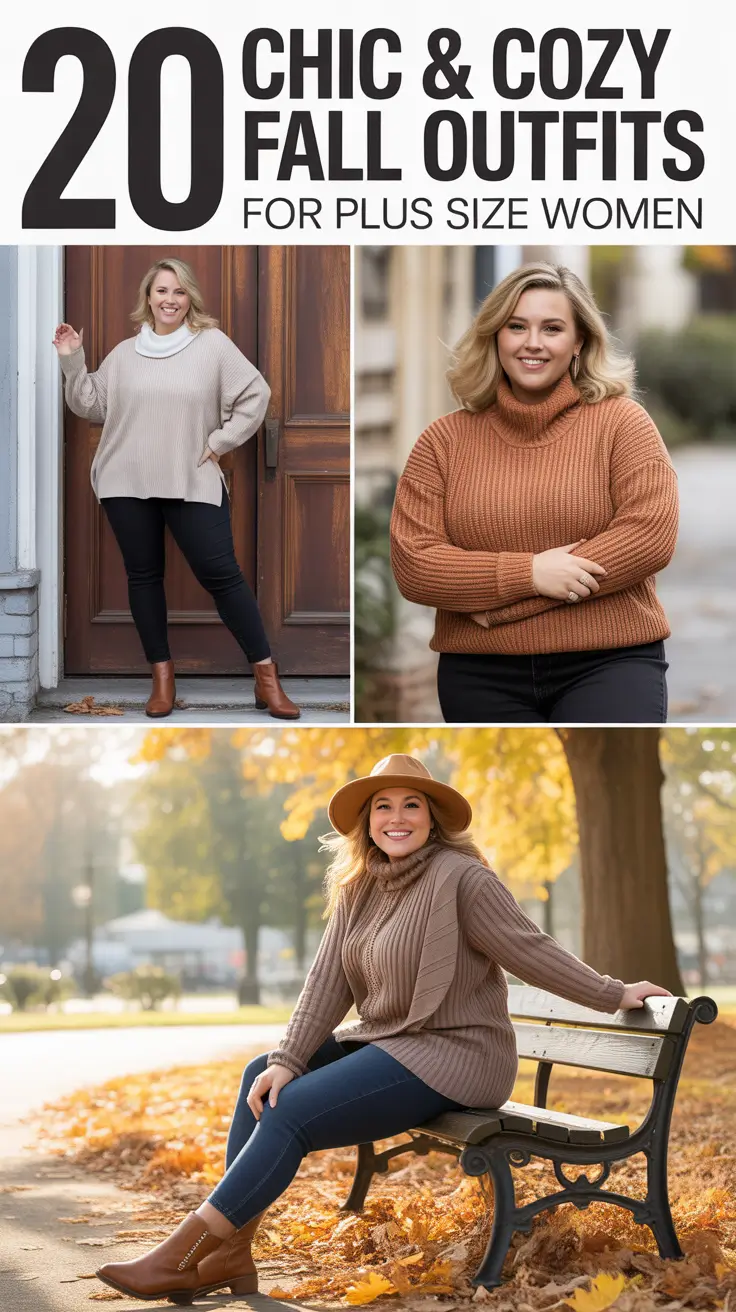 Chic & Cozy Fall 2025 Outfits for Plus Size Women That Are Aesthetic and Effortless
