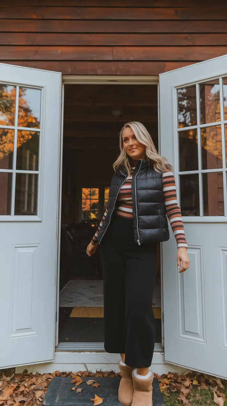 fall outfits Cabin-Core Meets Minimal Chic