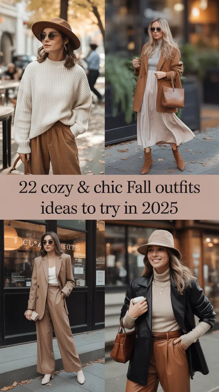 Cozy & Chic Fall Outfits Ideas to Try in 2025: From Casual to Dress-to-Impress Looks