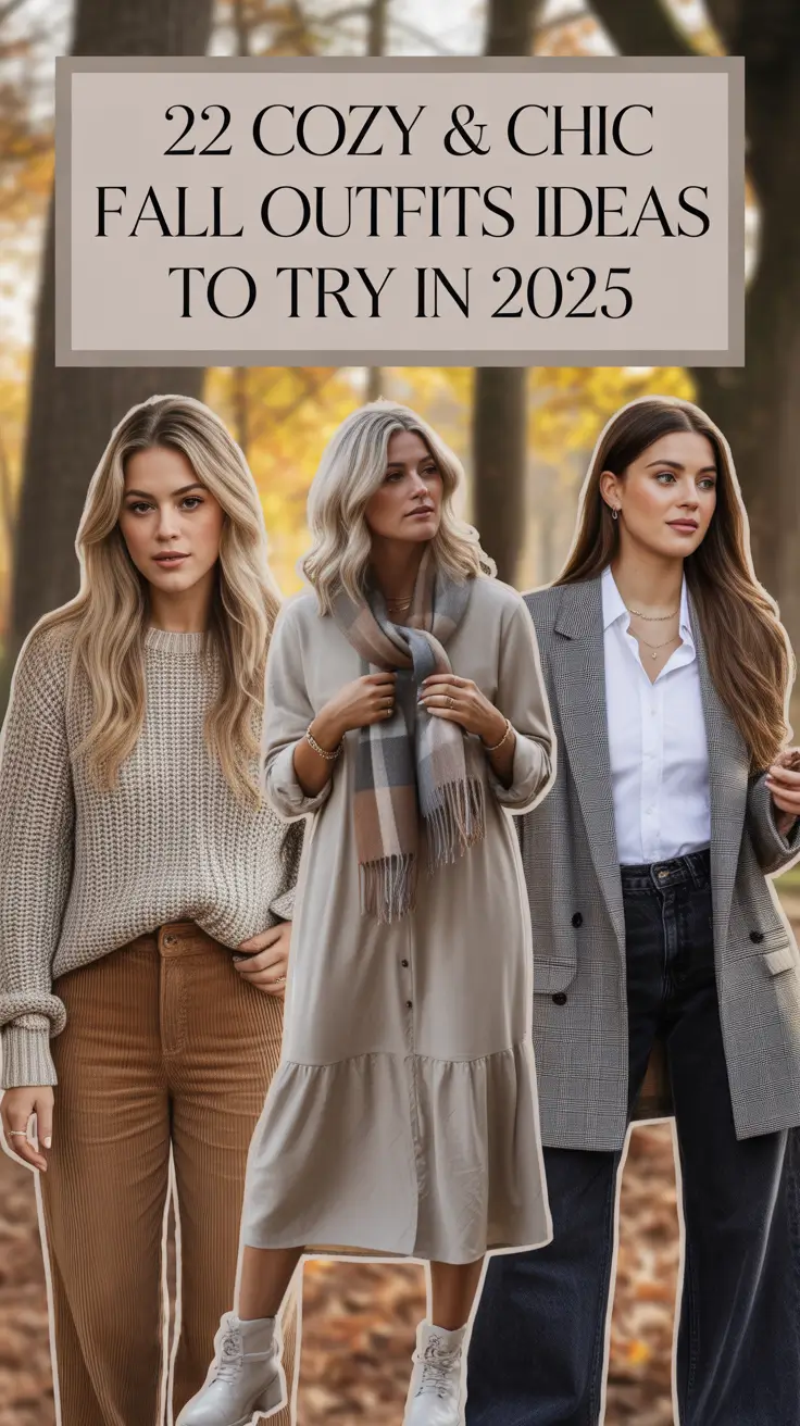 Cozy & Chic Fall Outfits Ideas to Try in 2025: From Casual to Dress-to-Impress Looks