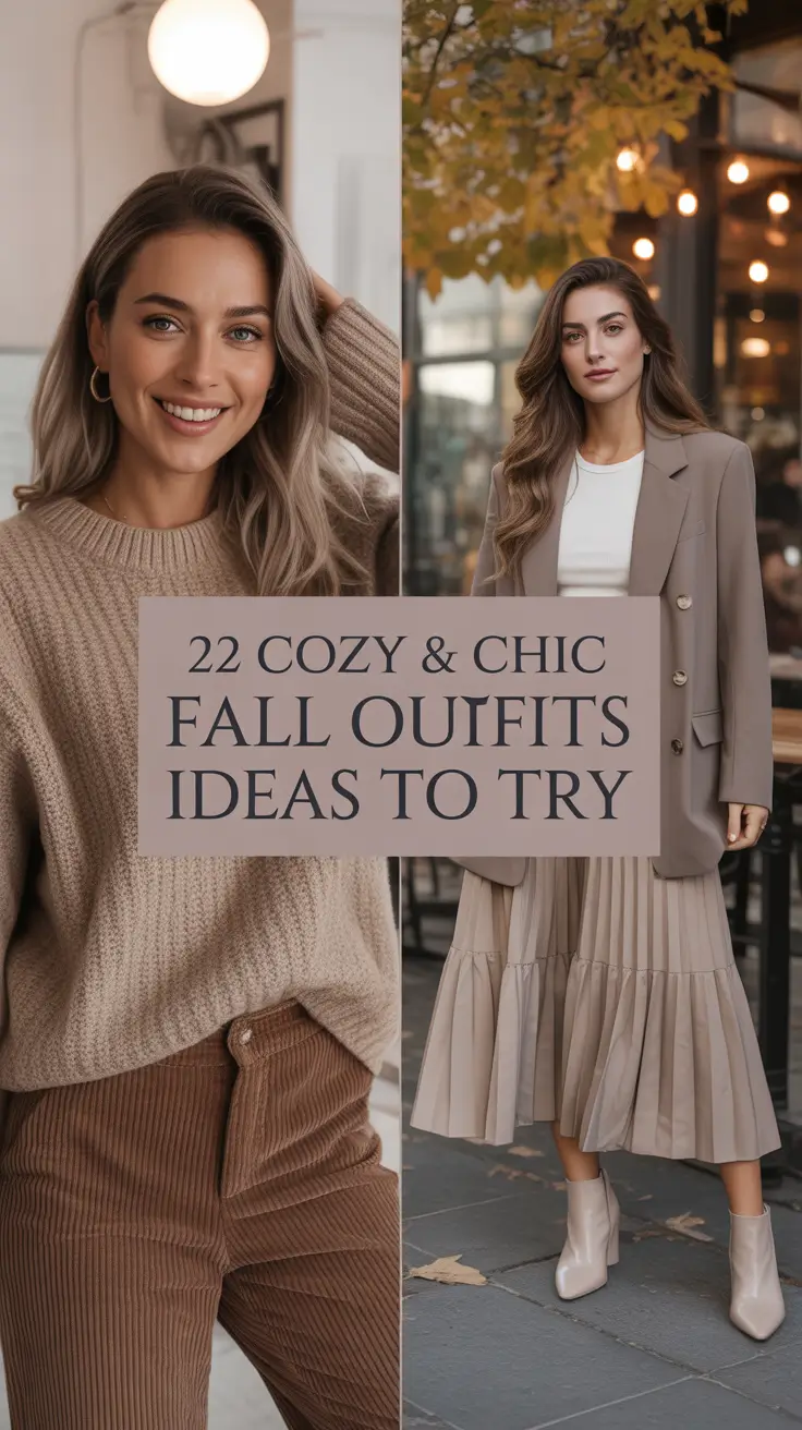 Cozy & Chic Fall Outfits Ideas to Try in 2025: From Casual to Dress-to-Impress Looks