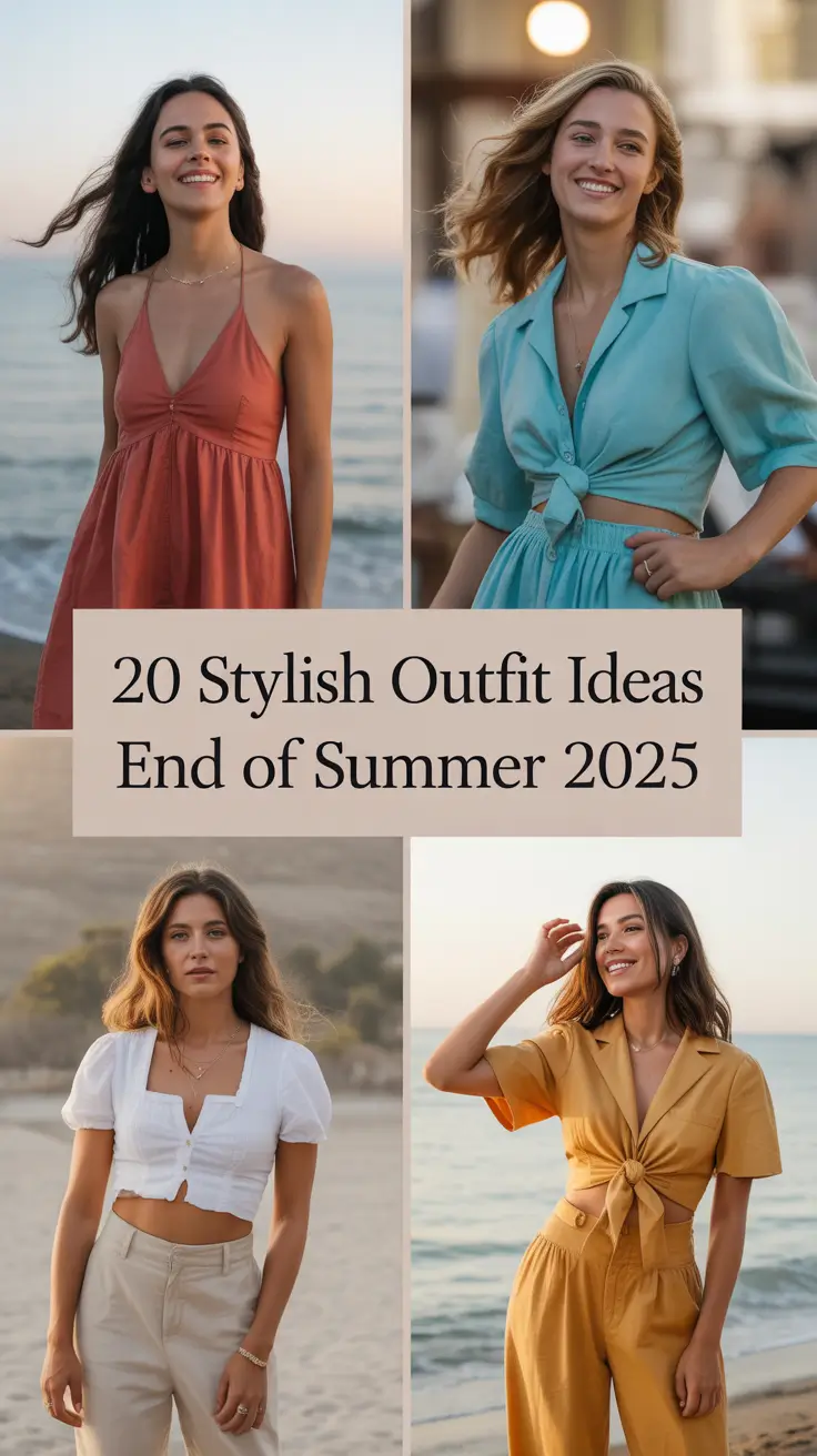Stylish Outfits Ideas End of Summer 2025: Chic & Casual Looks You’ll Want to Copy Right Now