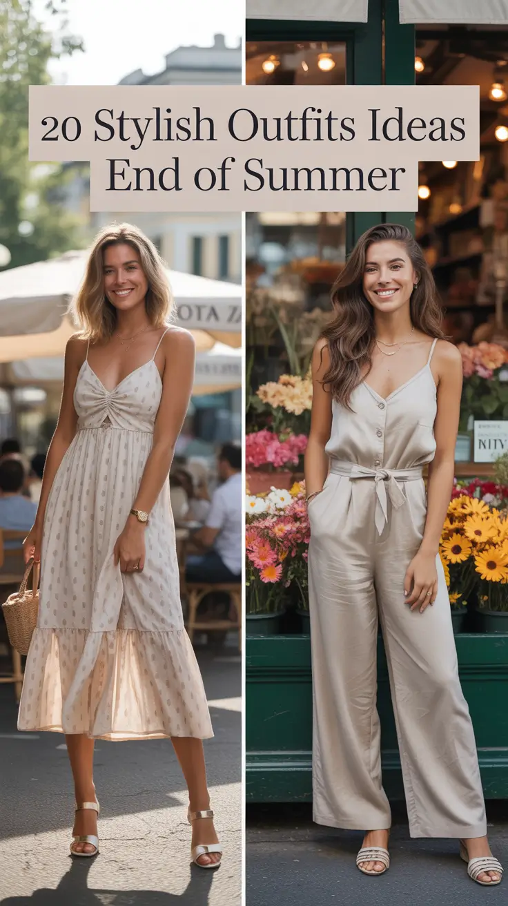 Stylish Outfits Ideas End of Summer 2025: Chic & Casual Looks You’ll Want to Copy Right Now