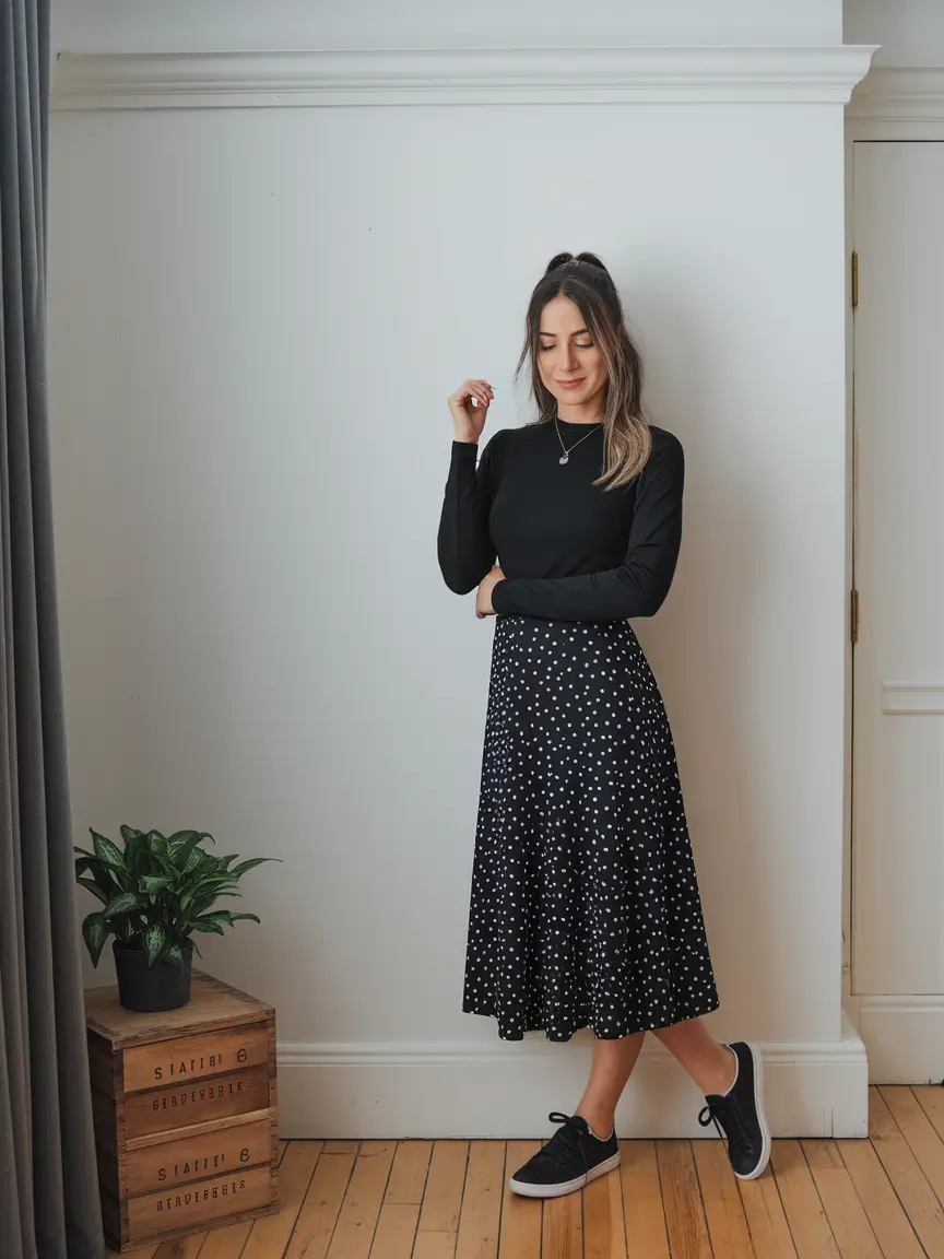 fall business casual outfits ideas 2025+Playful Prints with a Polished Finish