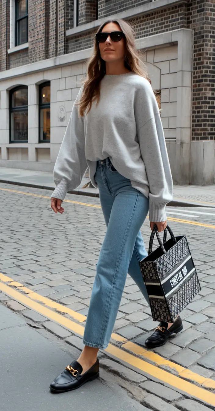 fall business casual outfits ideas 2025+Relaxed Structure for Creative Office Days