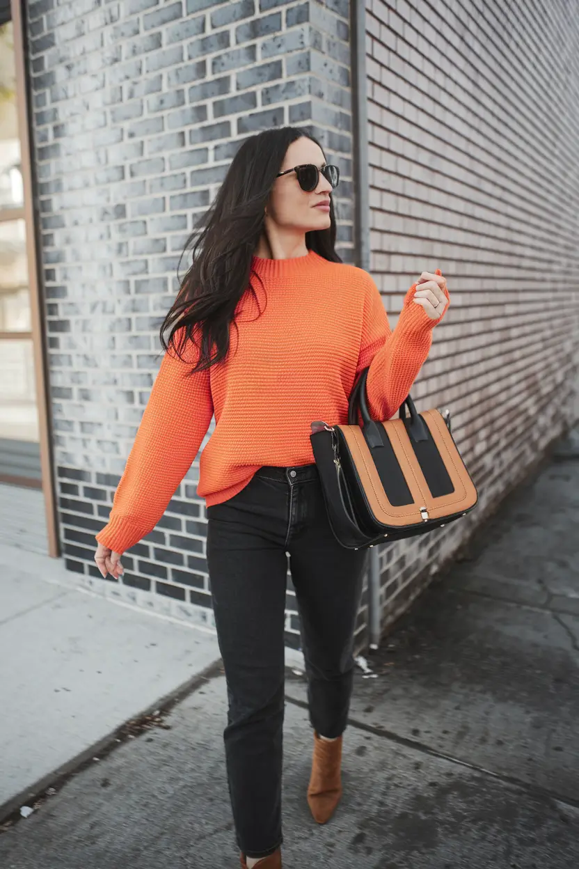 Fall Fashion 2025: Orange Crush in an Everyday Chic Fit