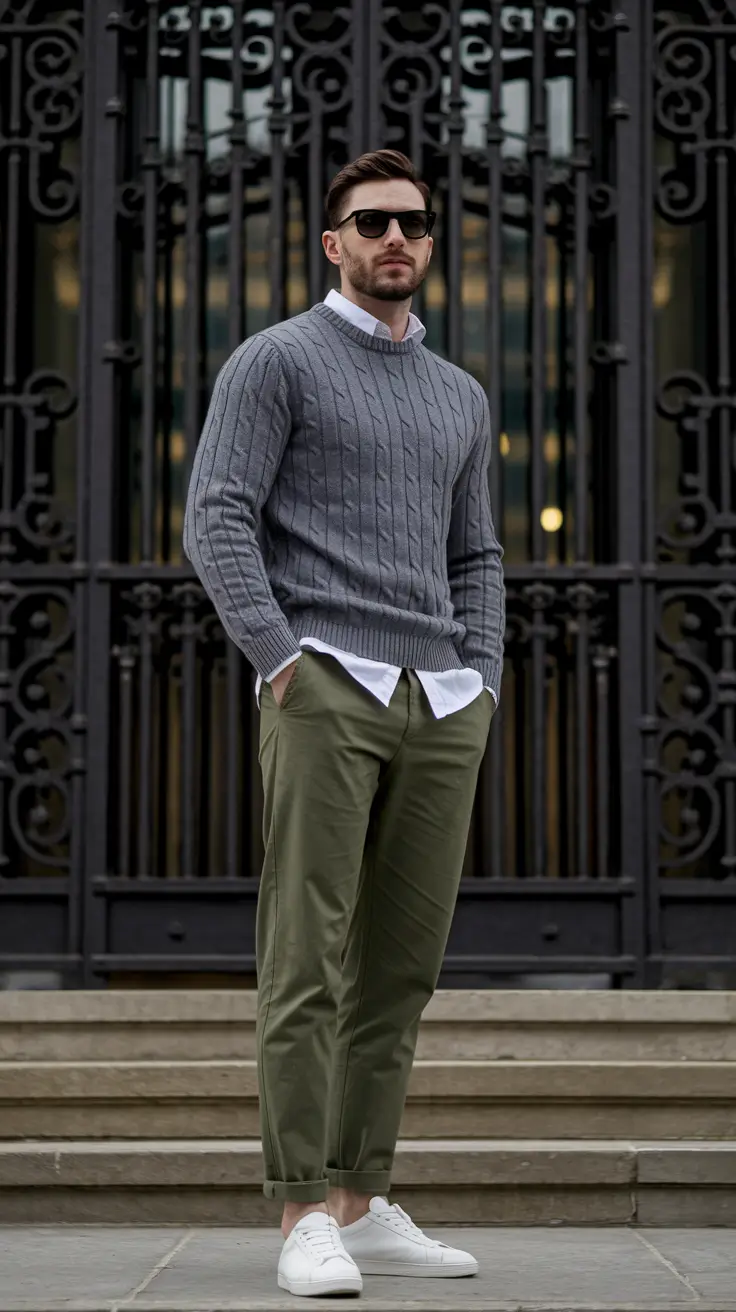 fall business casual outfit men Textured Layers That Keep It Smart, Not Stuffy
