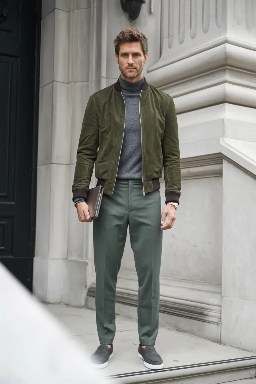 fall business casual outfit men Modern Utility Meets Metropolitan Cool