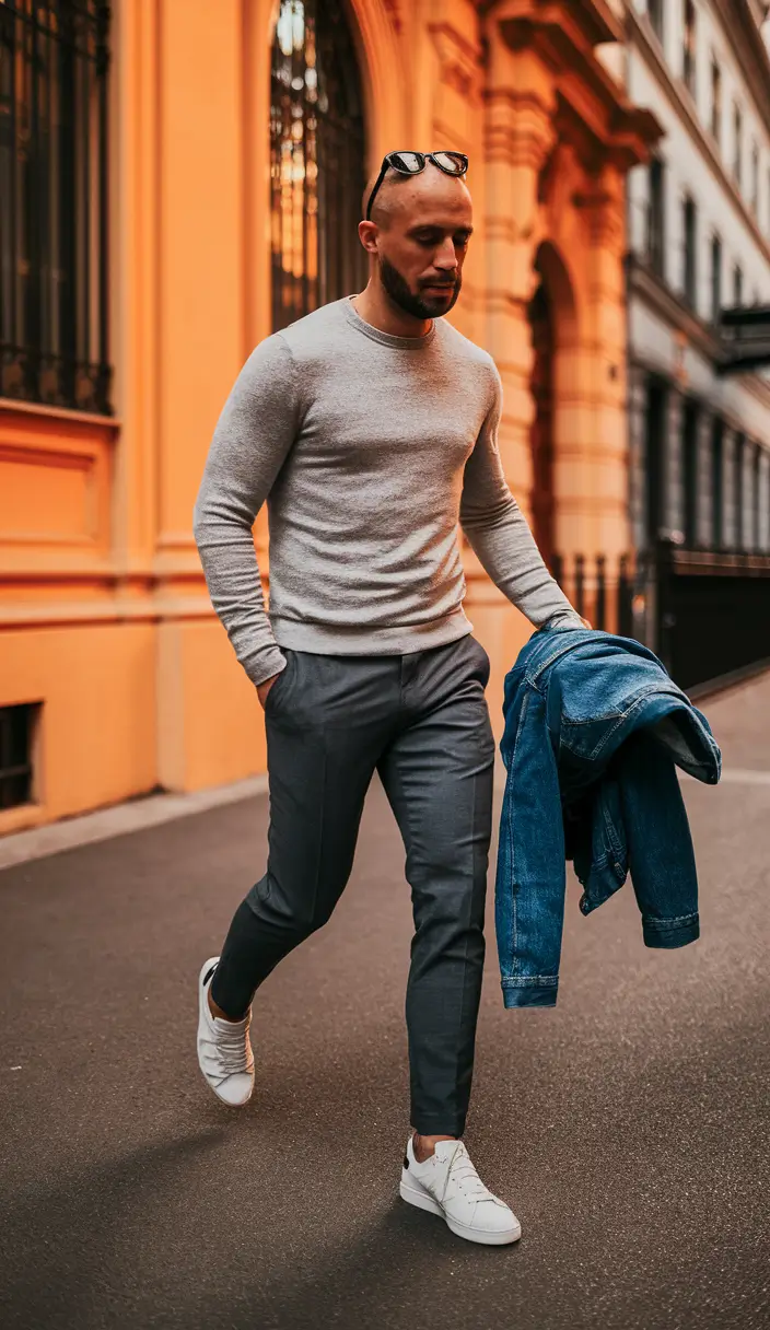 fall business casual outfit men Polished Casual for Client Meetings