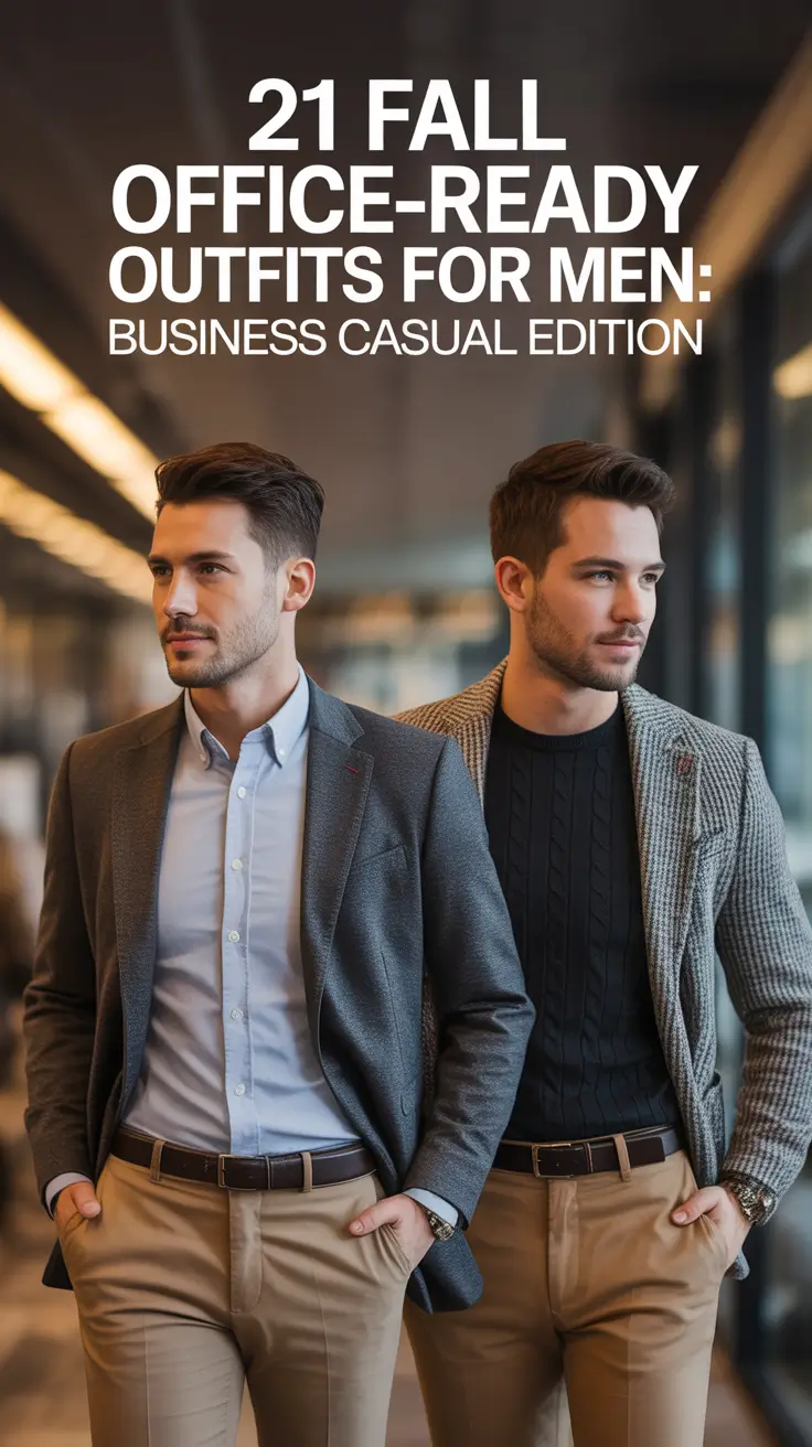 Fall Office-Ready Outfits for Men: Business Casual Edition 2025