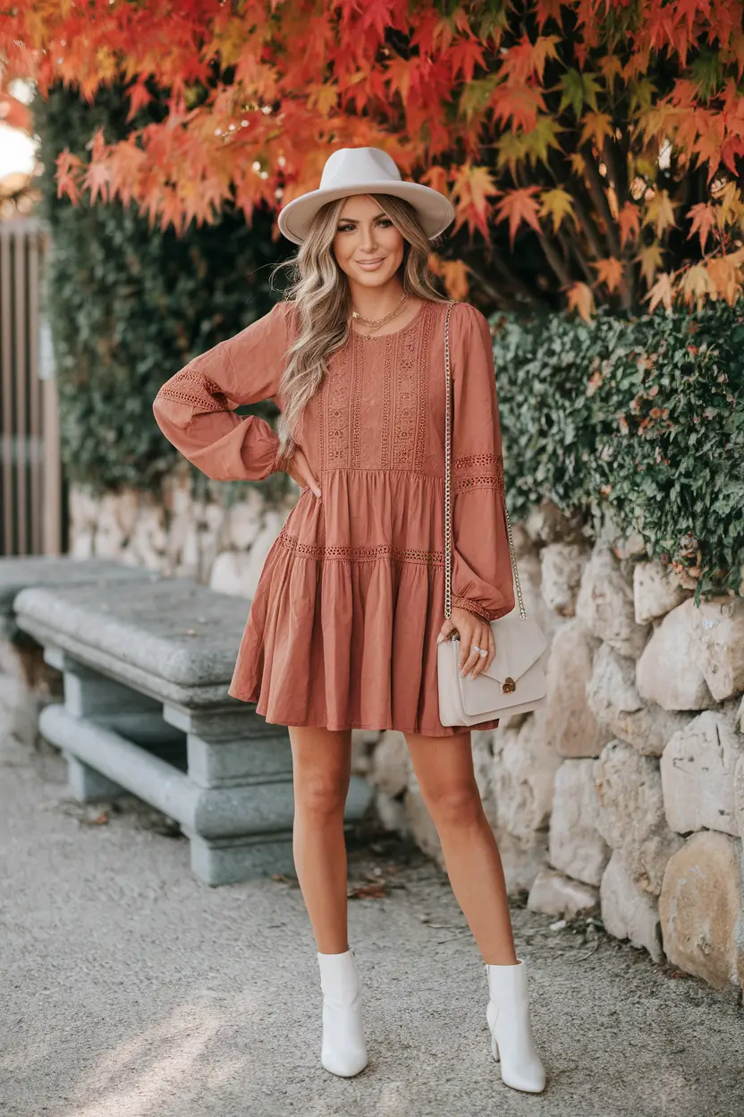 fall family pictures outfits 2025 Modern Cottagecore with White Accents