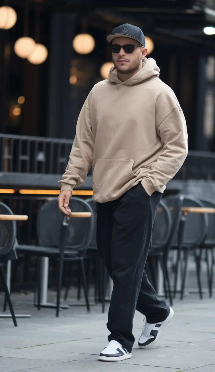 fall outfits for men 2025 Monochrome Mood with Sporty Edge