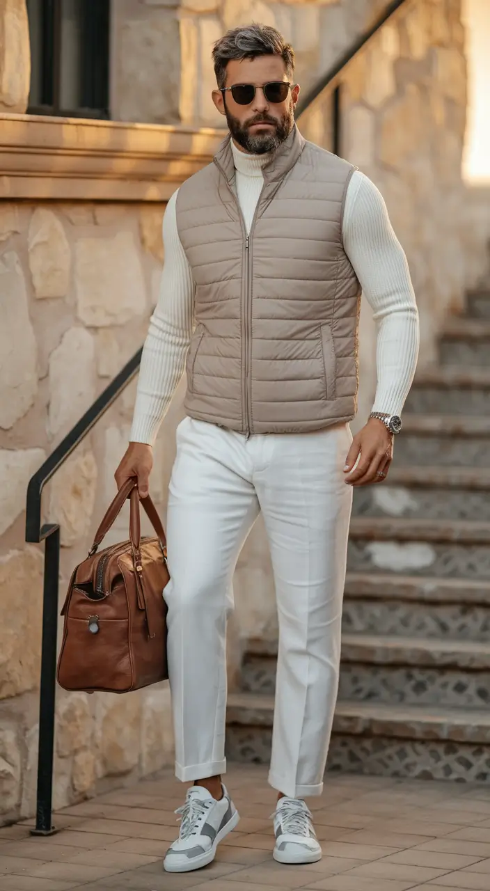 fall outfits for men 2025 Effortless Elegance in Neutrals
