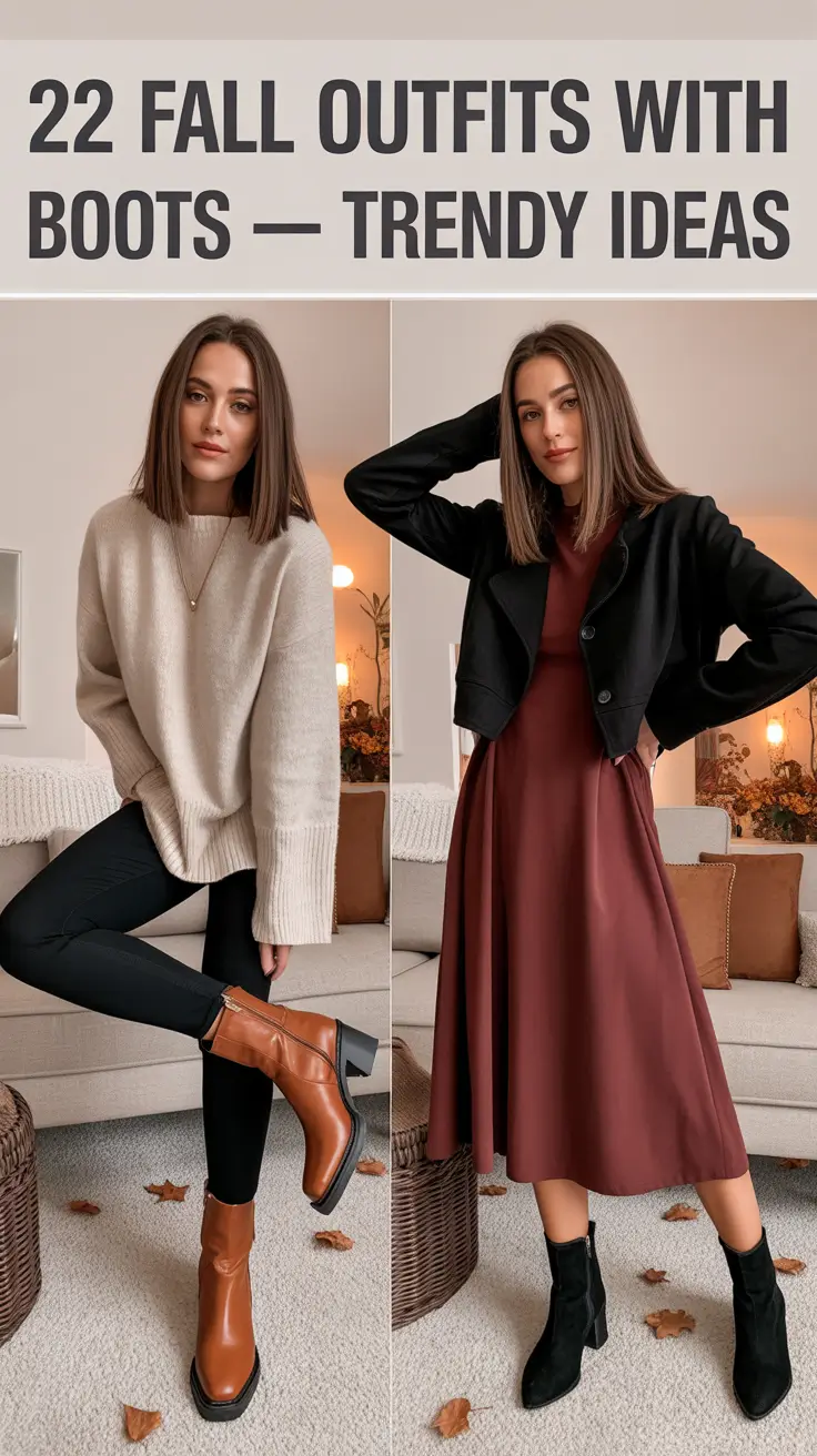 Fall Outfits with Boots – Trendy Ideas 2025 for Women Who Want Style and Comfort
