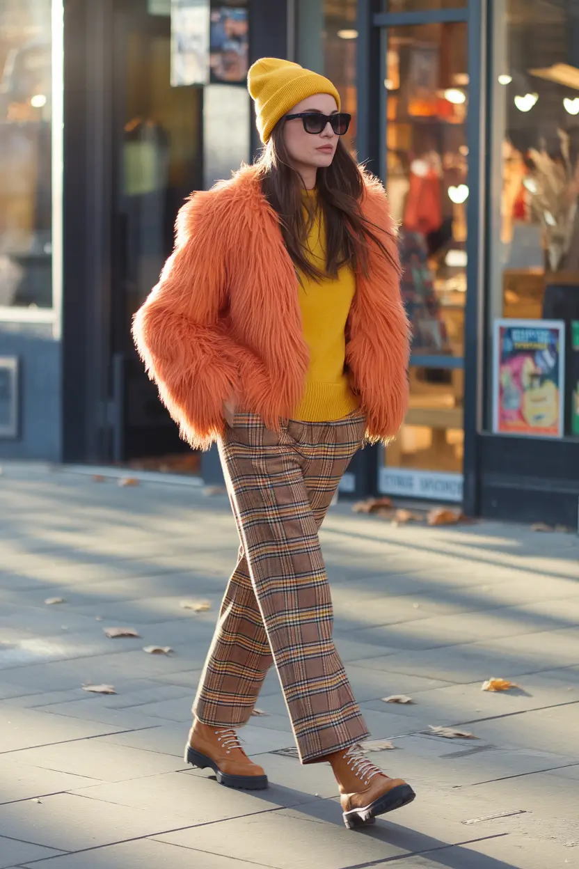 fall transition outfits 2025+Pumpkin Spice with a Punk Twist