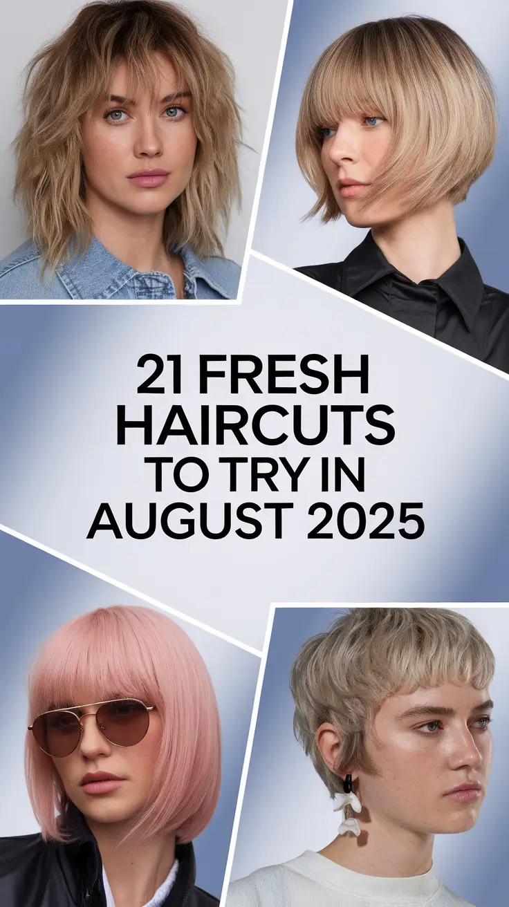 Fresh Haircuts to Try in August 2025: Modern Looks for Every Hair Type