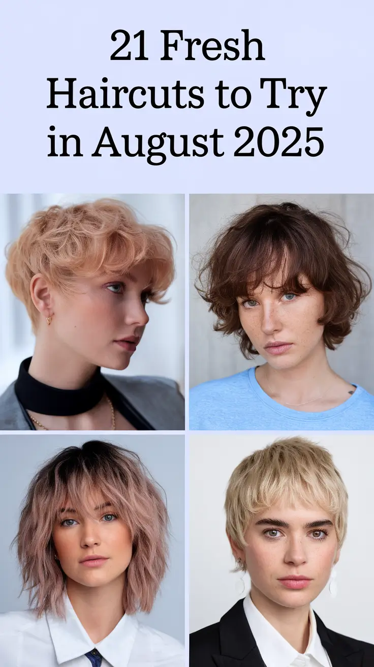 Fresh Haircuts to Try in August 2025: Modern Looks for Every Hair Type