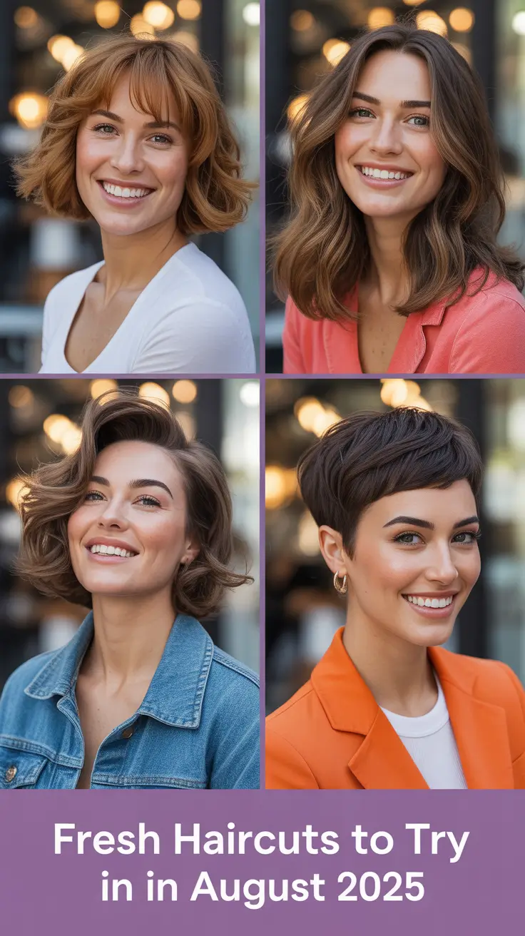 Fresh Haircuts to Try in August 2025: Modern Looks for Every Hair Type