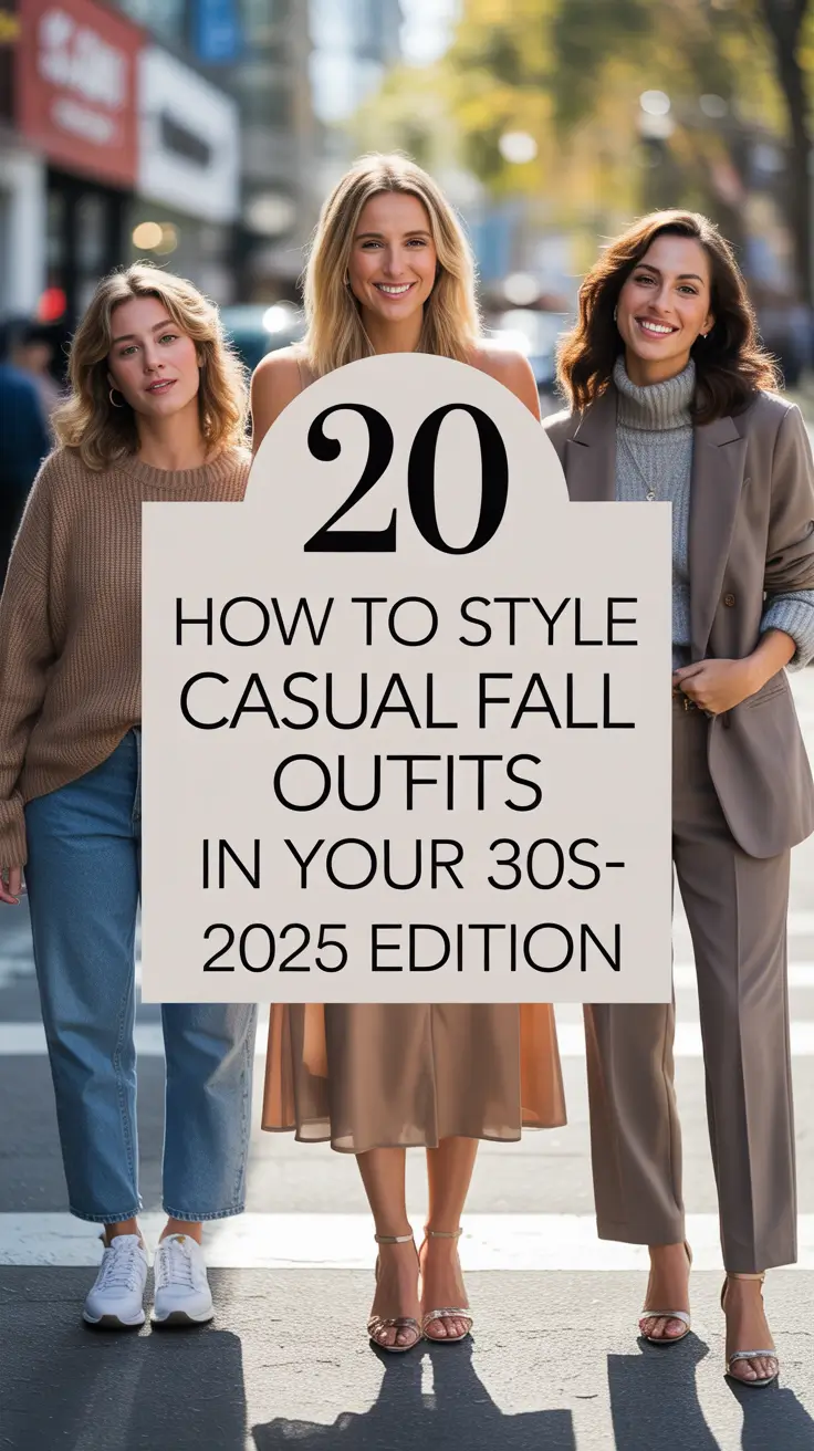 How to Style Casual Fall Outfits in Your 30s – 2025 Edition for Trendy & Cute Everyday Looks