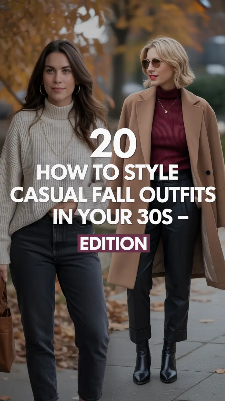 How to Style Casual Fall Outfits in Your 30s – 2025 Edition for Trendy & Cute Everyday Looks