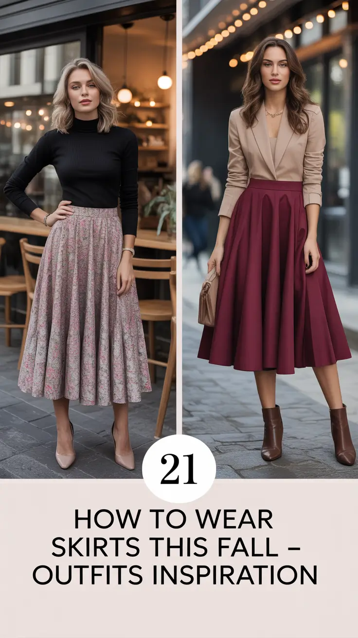 How to Wear Skirts This Fall – 2025 Outfits Inspiration for Every Style Mood