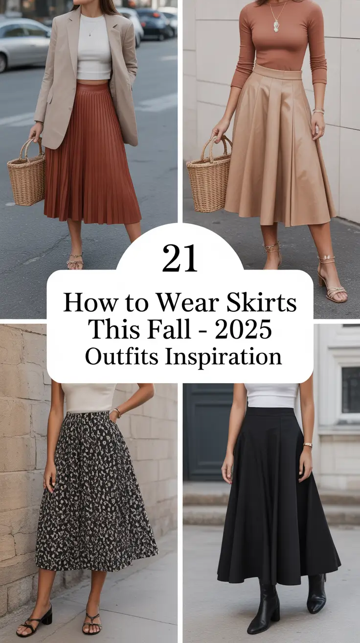 How to Wear Skirts This Fall – 2025 Outfits Inspiration for Every Style Mood