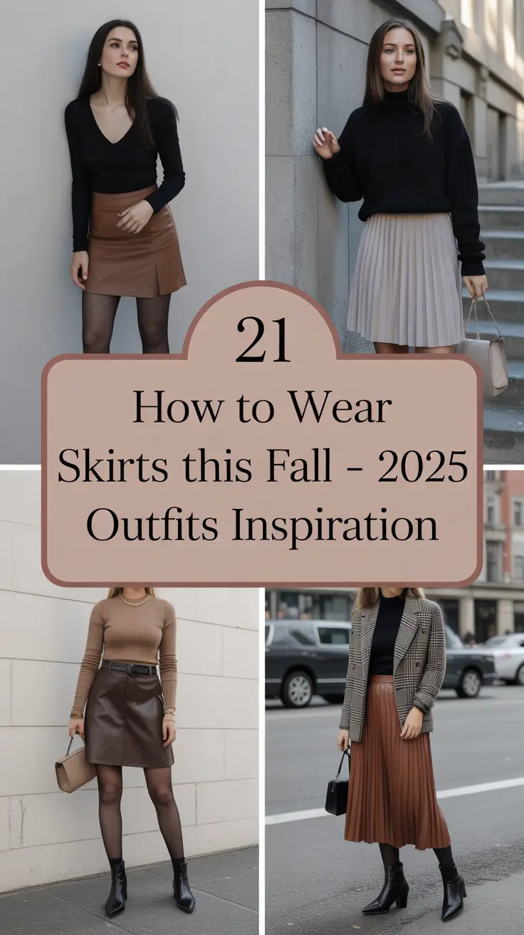 How to Wear Skirts This Fall – 2025 Outfits Inspiration for Every Style Mood