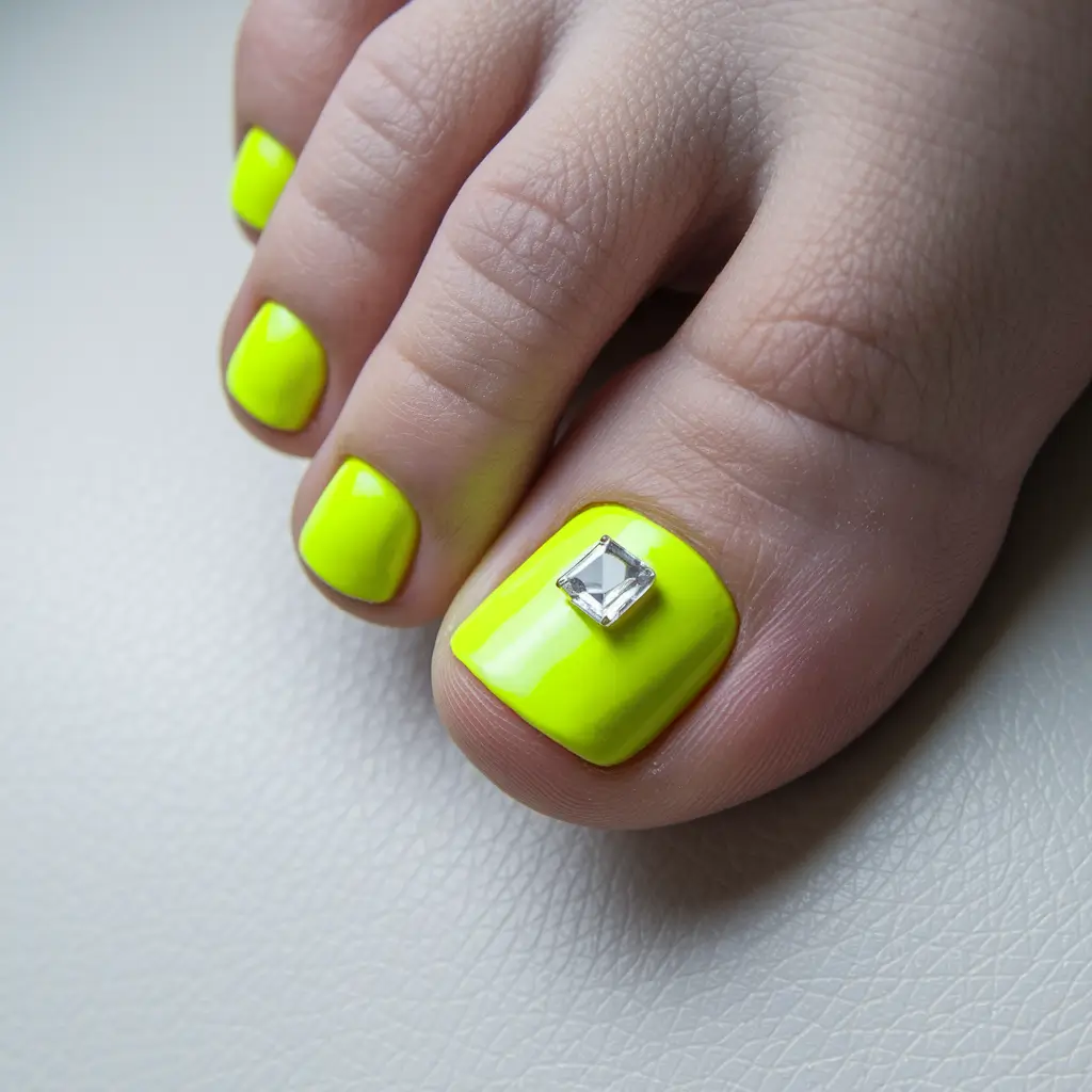 toe nails ideas fourth of july Highlighter Luxe with a Crystal Pop