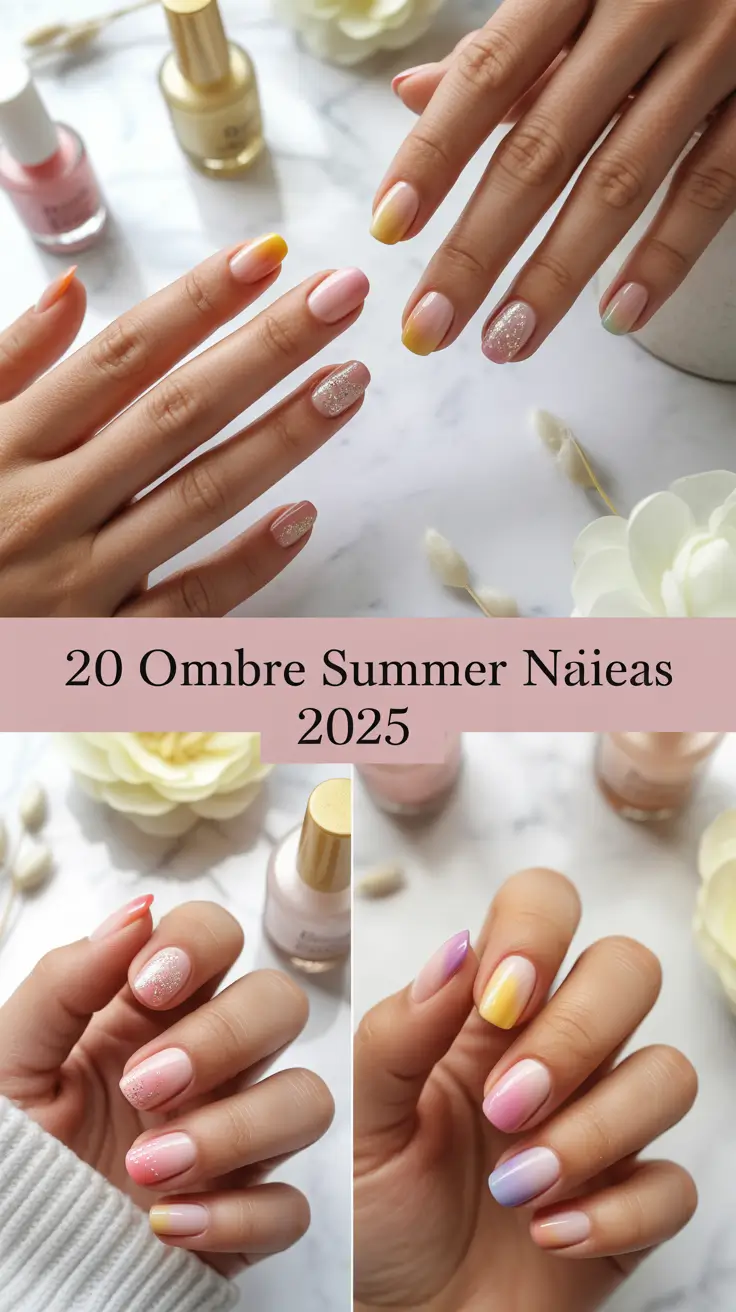 Ombre Summer Nails Ideas 2025 That Are Too Pretty to Skip This Holiday
