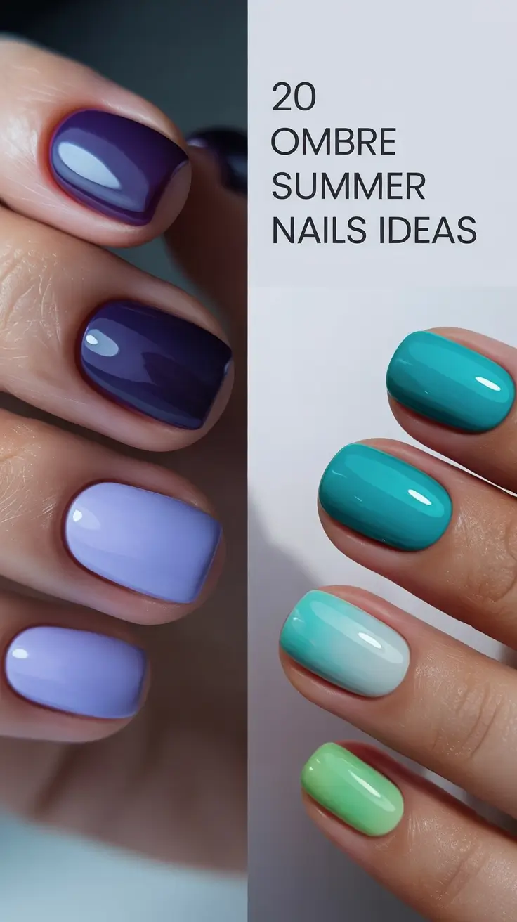 Ombre Summer Nails Ideas 2025 That Are Too Pretty to Skip This Holiday