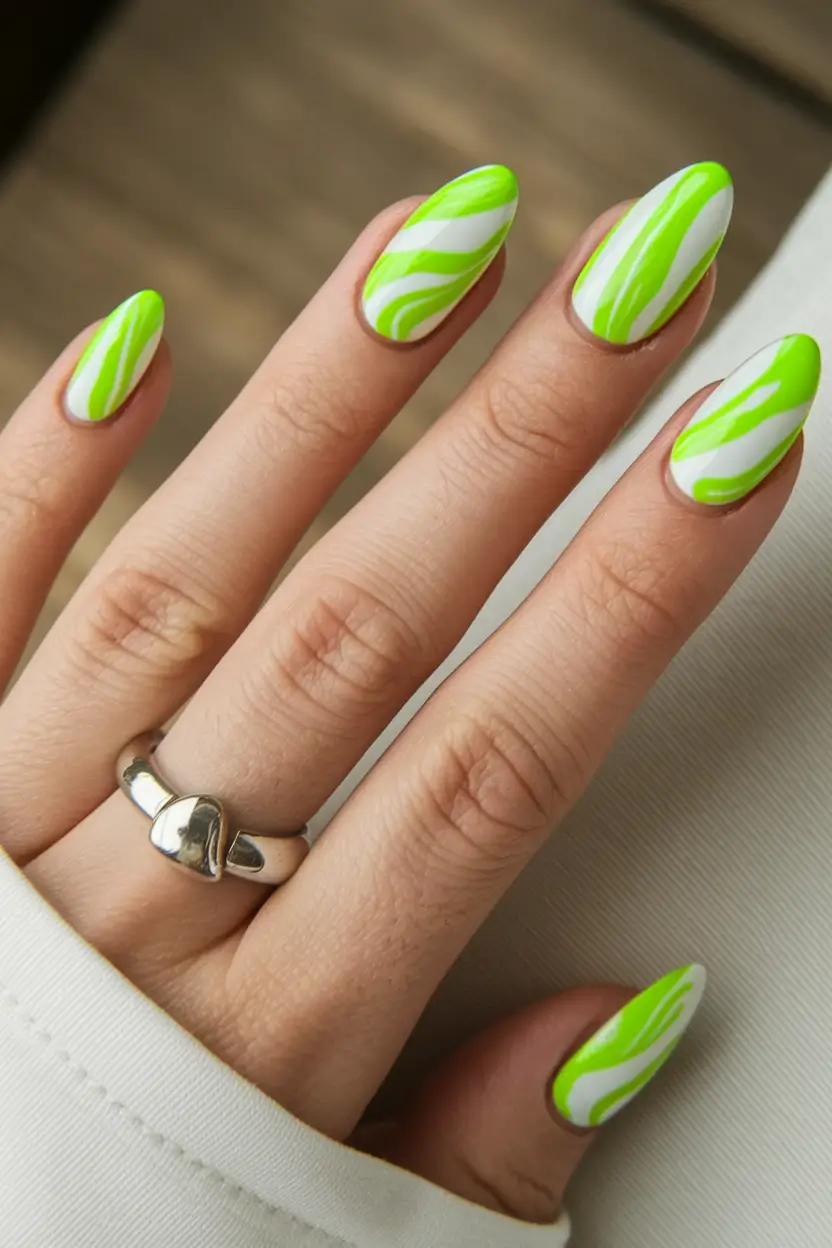 oval nail inspo summer</p> <h2>Neon Swirls and Y2K Vibes</h2> <p>