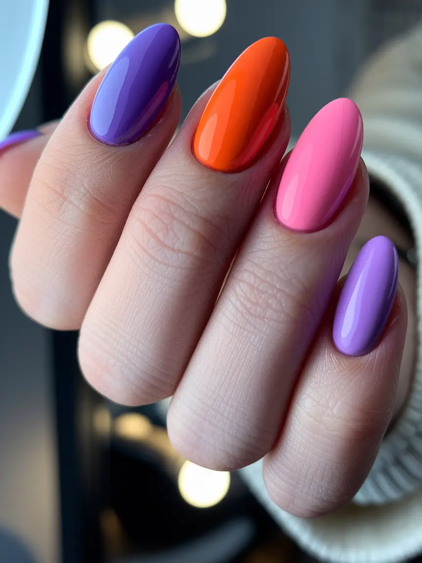 oval nail inspo summer</p> <h2>Bold and Color-Blocked</h2> <p>